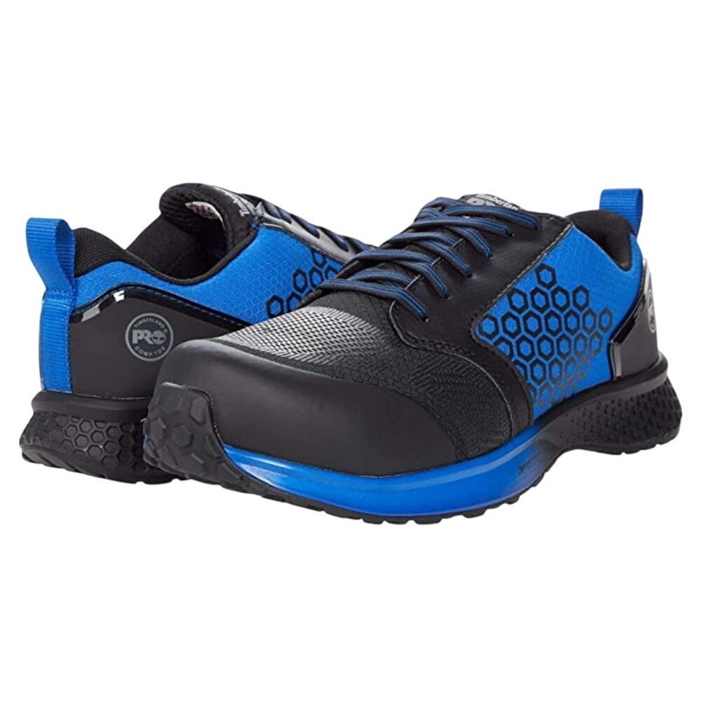 Timberland PRO Mens Day One Reaxion Composite Safety Toe Sneakers US 15 Blue EUC